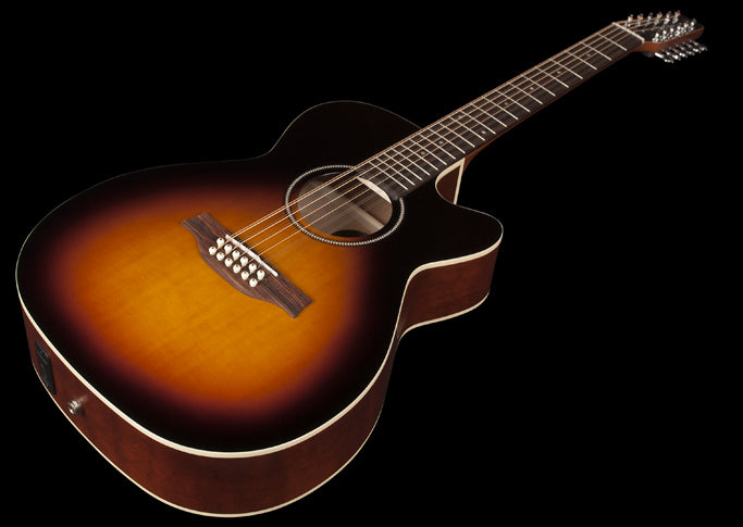 Seagull S12 Concert Hall CW Spruce Sunburst GT Q1T Electric Acoustic Guitar