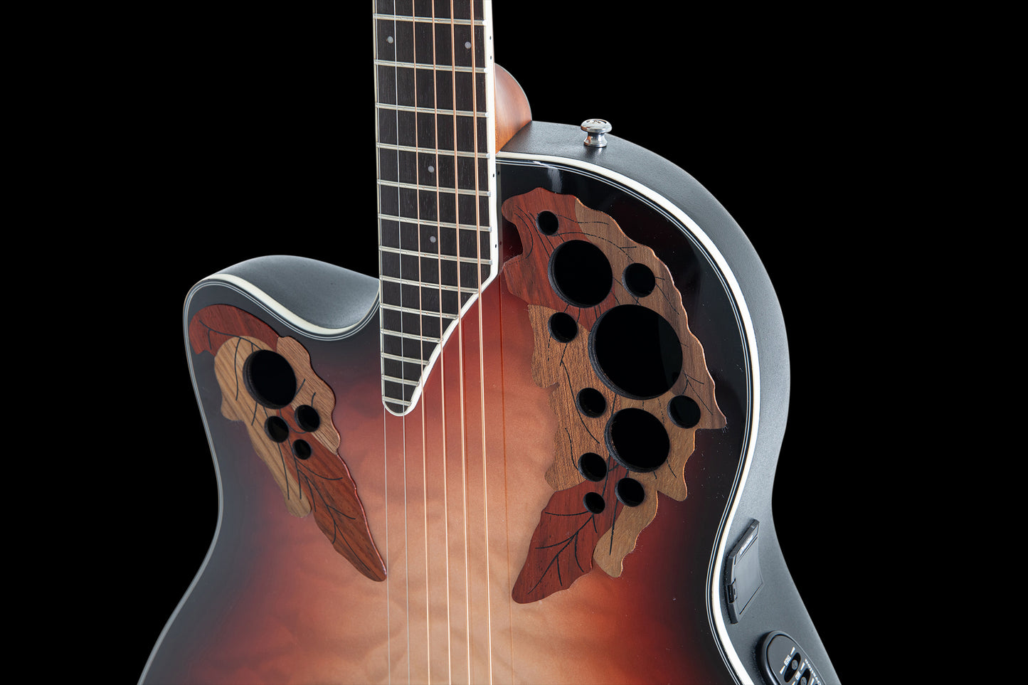 Ovation CE44LX-1R Celebrity Elite Plus Mid Cutaway Left Handed Electronic Acoustic Guitar