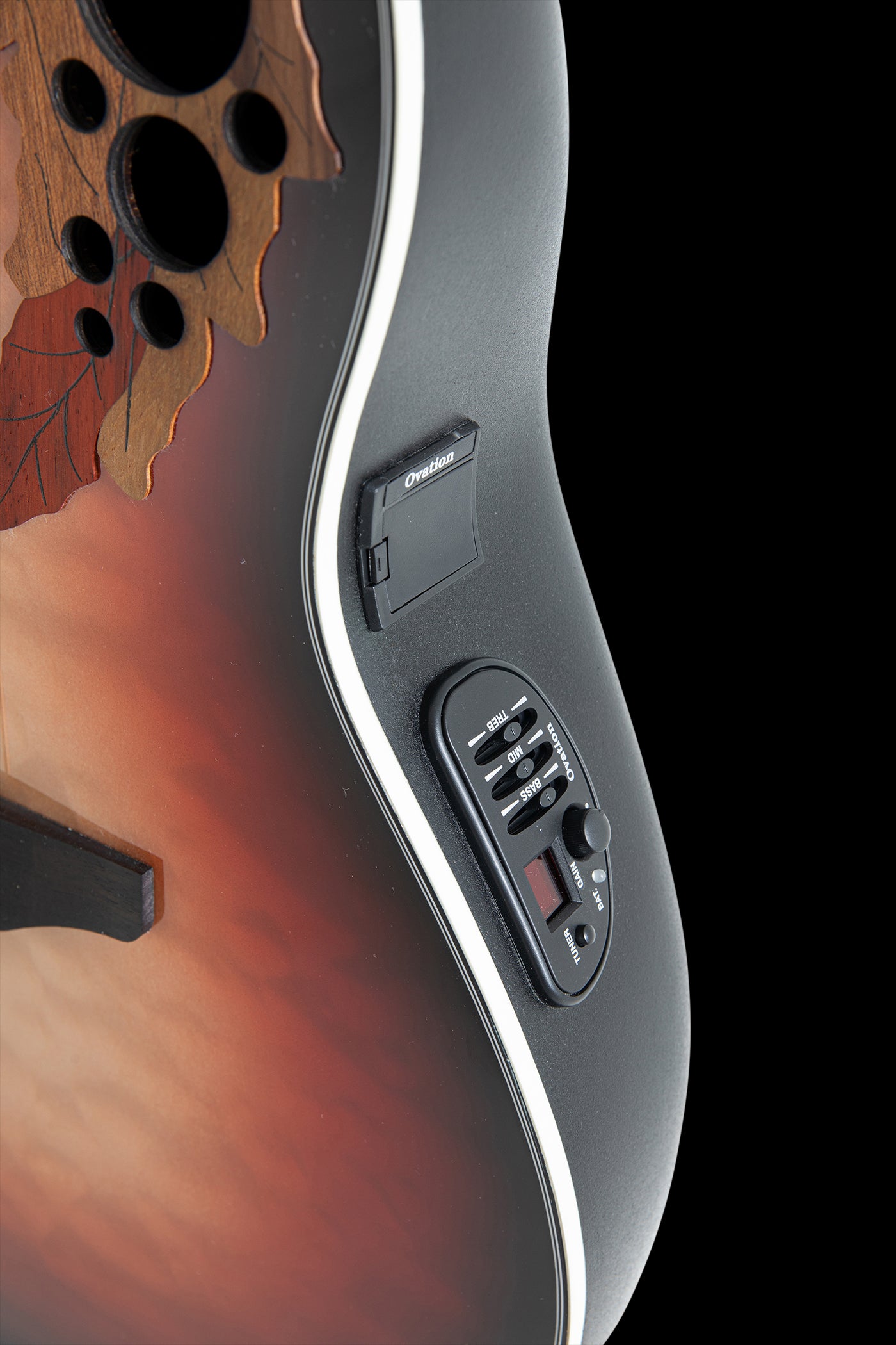 Ovation CE44LX-1R Celebrity Elite Plus Mid Cutaway Left Handed Electronic Acoustic Guitar