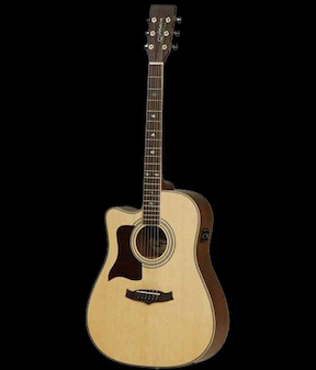 Tanglewood Premier TW 115 ST-CE-LH Dreadnought Solid Spruce Top Electric Acoustic Guitar Left Handed
