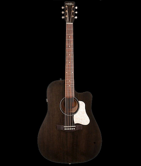 Art & Lutherie Americana Faded Black CW QIT Electric Acoustic Guitar