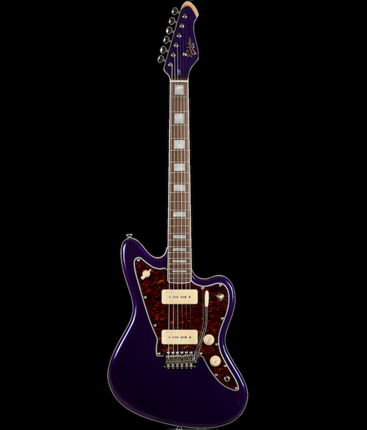Revelation RVJT Vibrant Series Metallic Purple Electric Guitar
