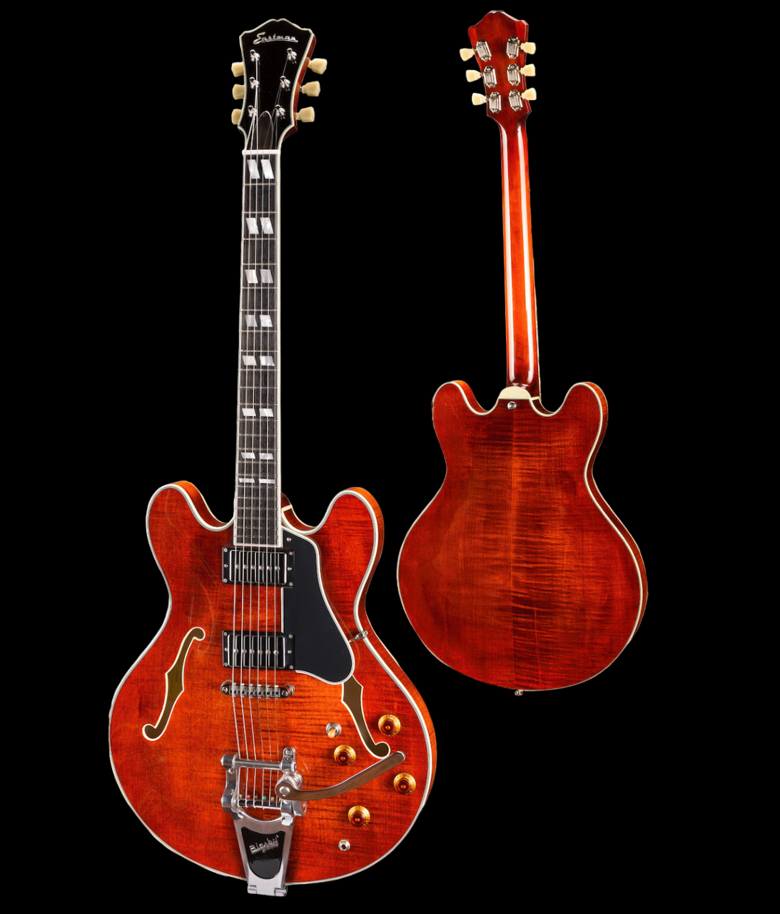 Eastman T486B Semi Hollow Body Classic Finish Electric Guitar