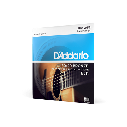 D'Addario EJ11 Acoustic 80/20 Bronze guitar Strings Set