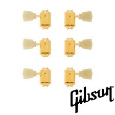 Gibson PMMH-020 Vintage Gold Machine Heads(Pearloid Buttons)set